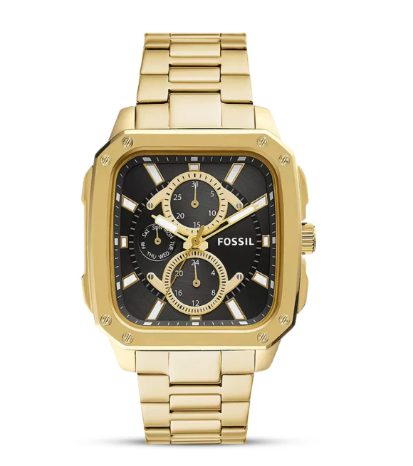 FOSSIL GOLD-TONE STAINLESS STEEL MULTIFUNCTION MEN’S WATCH | FS6035