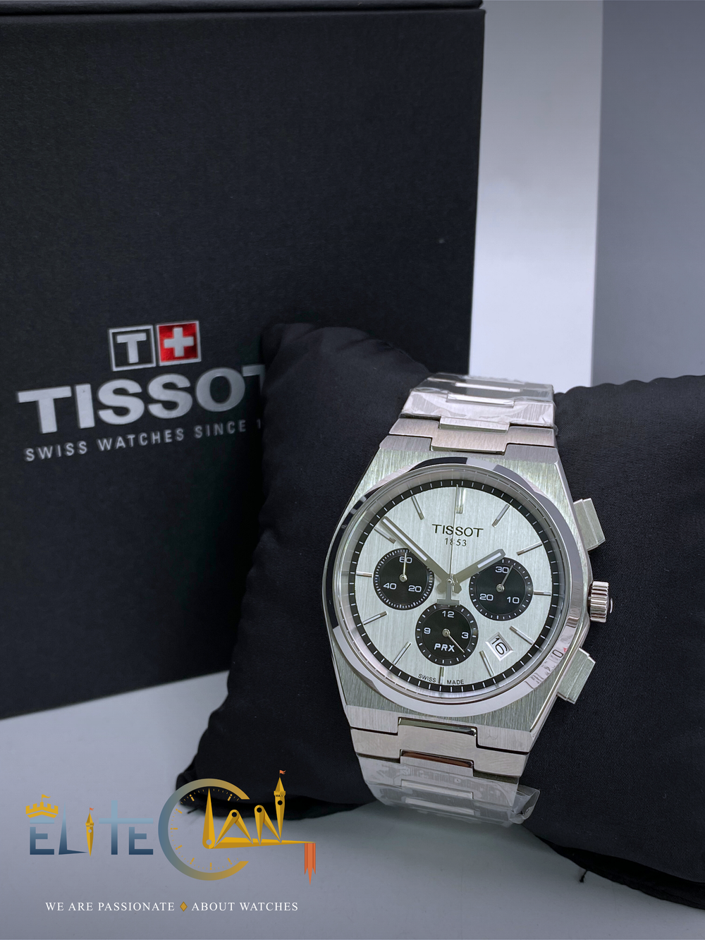 TISSOT PRX Chronograph White Dial – Mastercopy