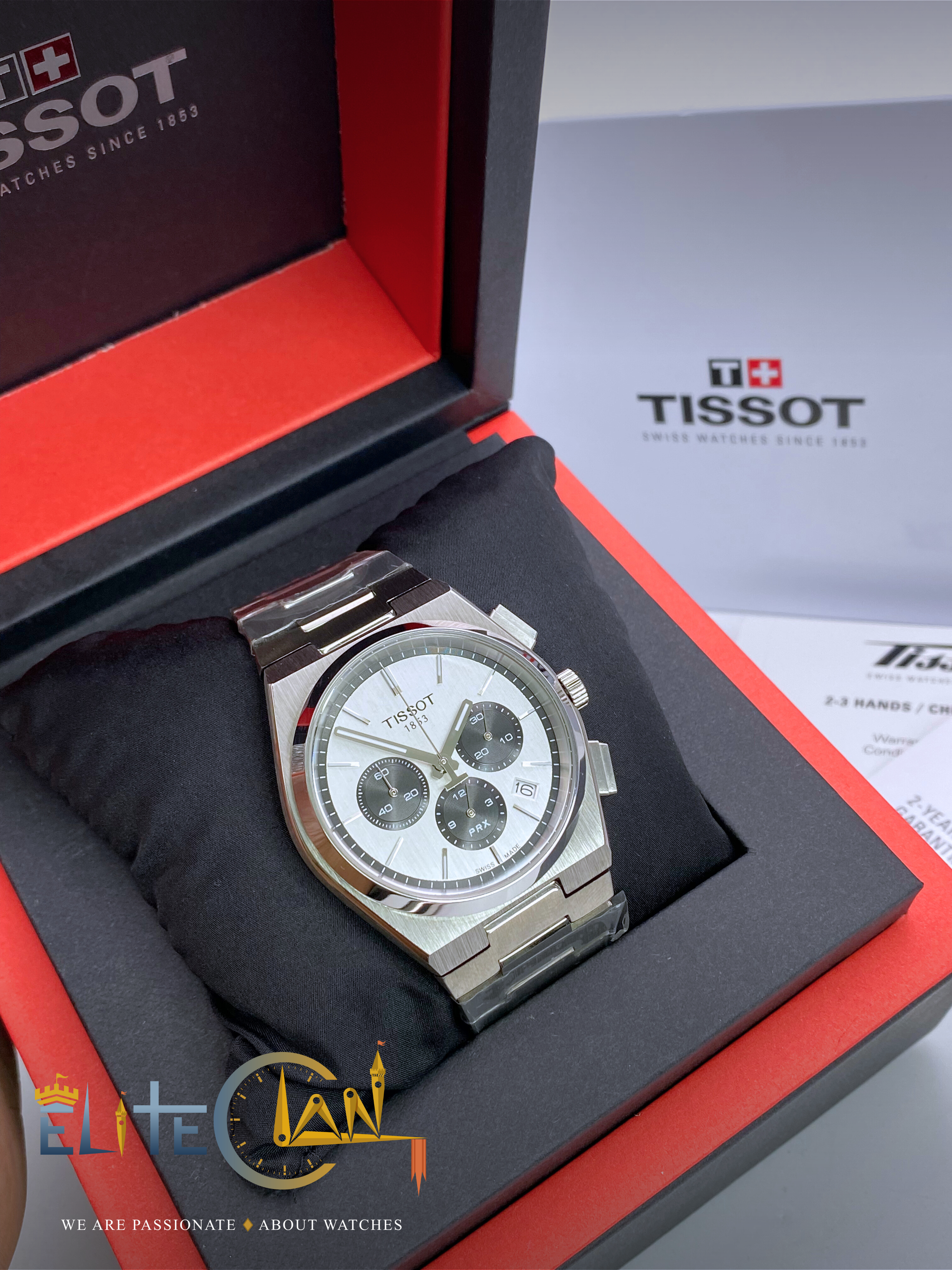 TISSOT PRX Chronograph White Dial – Mastercopy