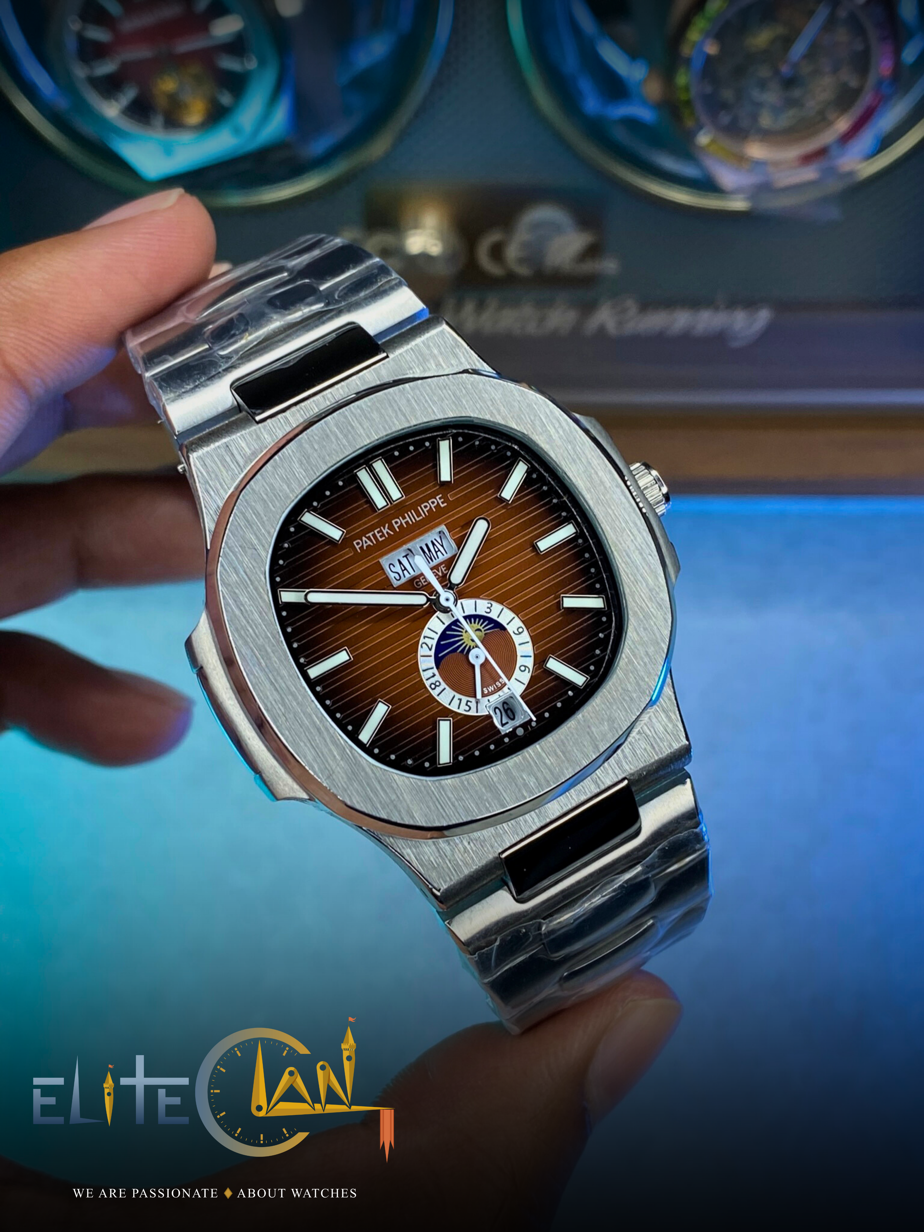 Patek Philippe Nautilus Annual Calendar Moonphase – Mastercopy