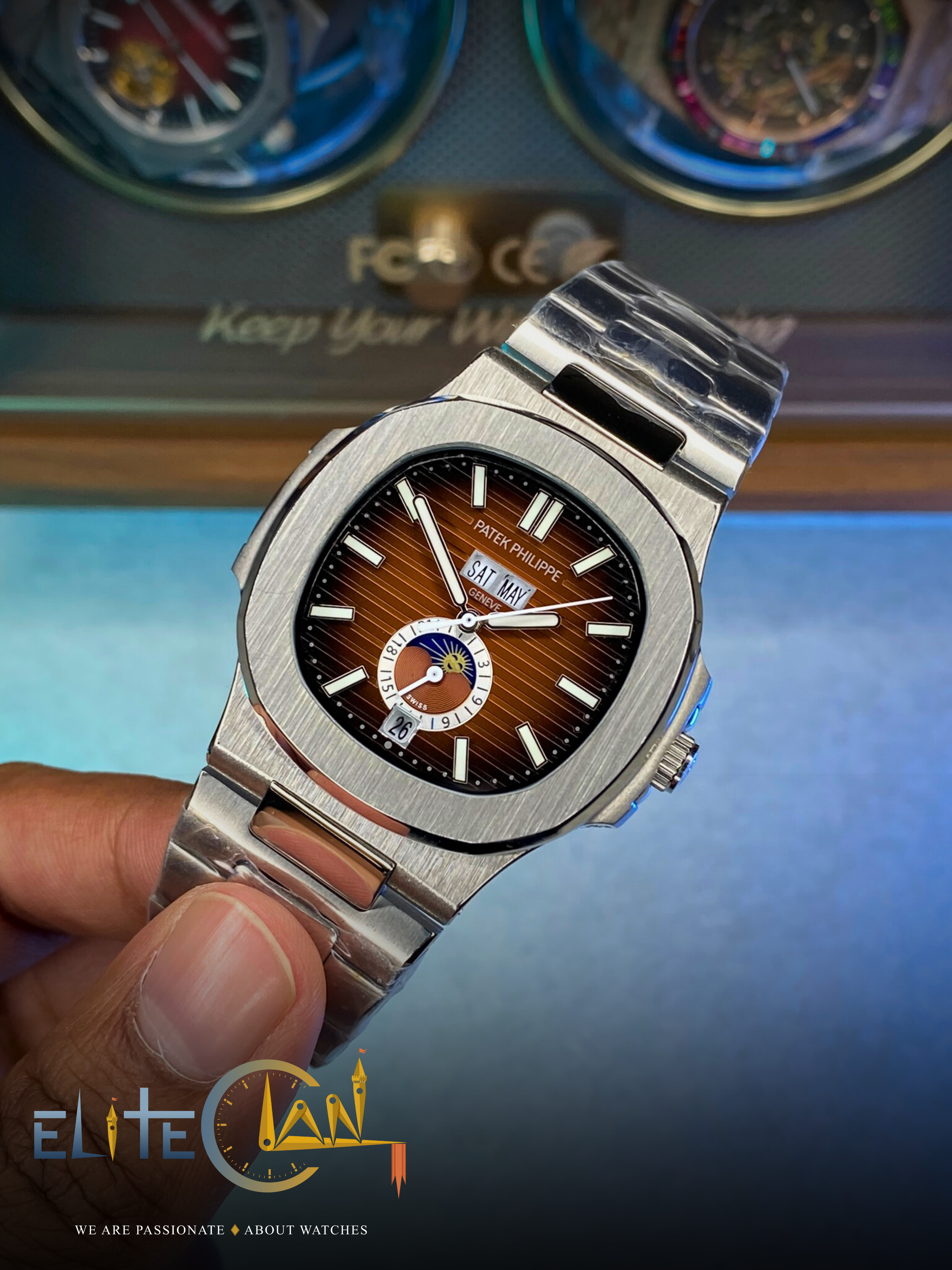 Patek Philippe Nautilus Annual Calendar Moonphase – Mastercopy