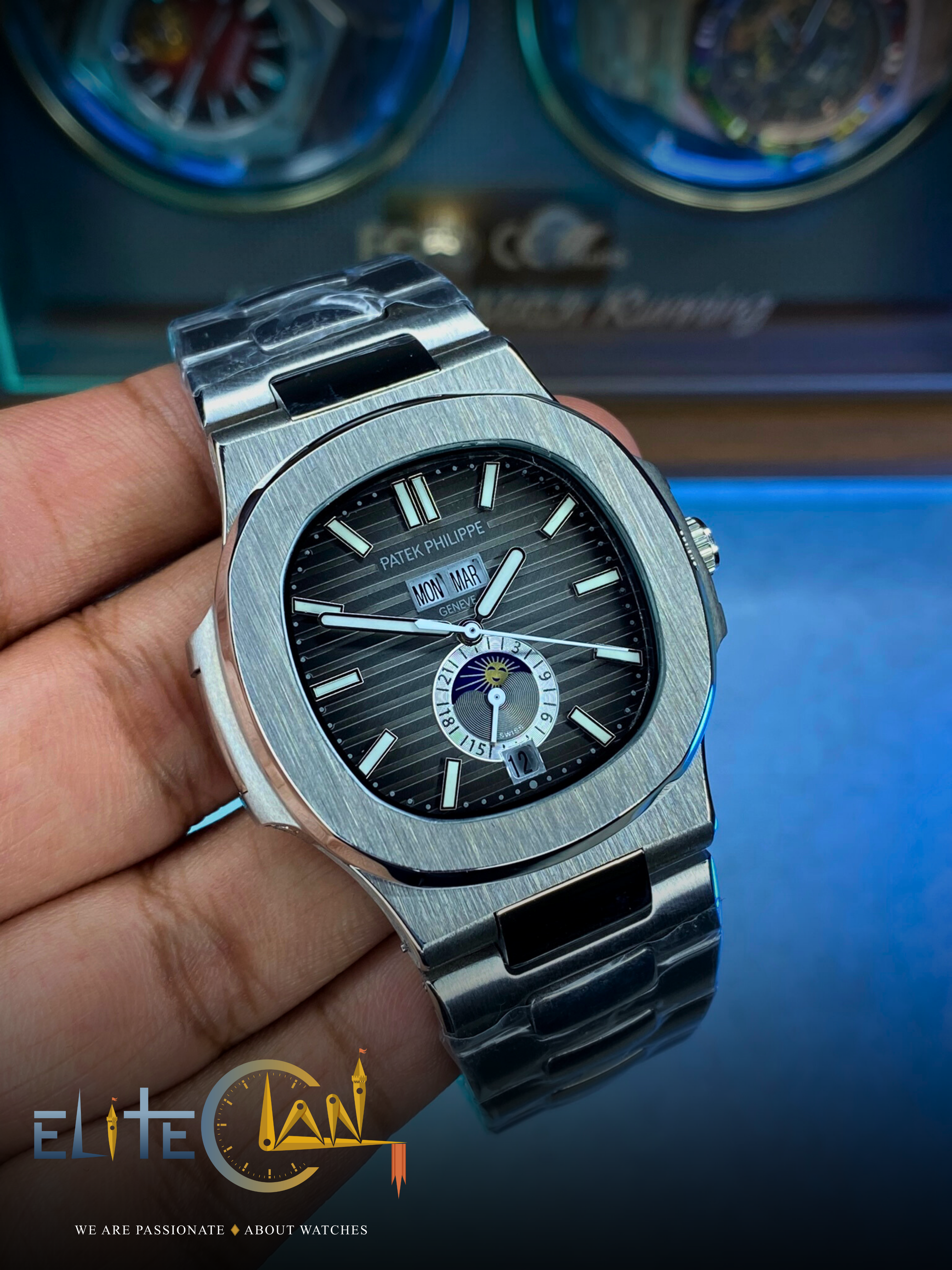 Patek Philippe Nautilus Annual Calendar Moonphase – Mastercopy
